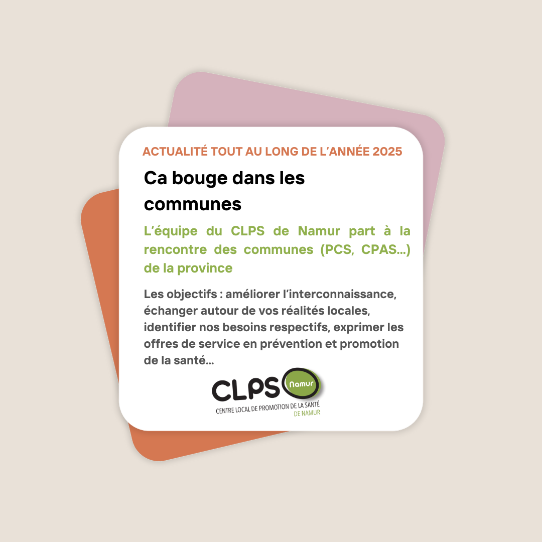 ca bouge dans les communes CLPS NAMUR