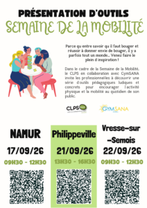 Semaine de la mobilité - Présentation d'outils - CLPS Namur - Vresse-sur-Semois - Namur - Philippeville